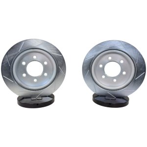 Lincoln Navigator Brake Rotors (2) - Rear - Baer Brakes - Slot/Zinc - `18-`21